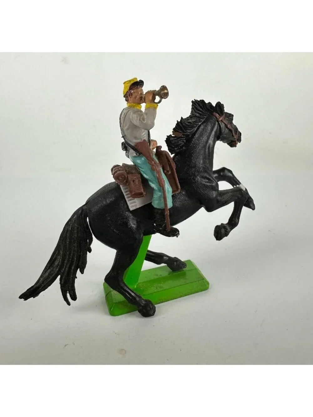Britains LTD Black Horse with Trumpet Rider